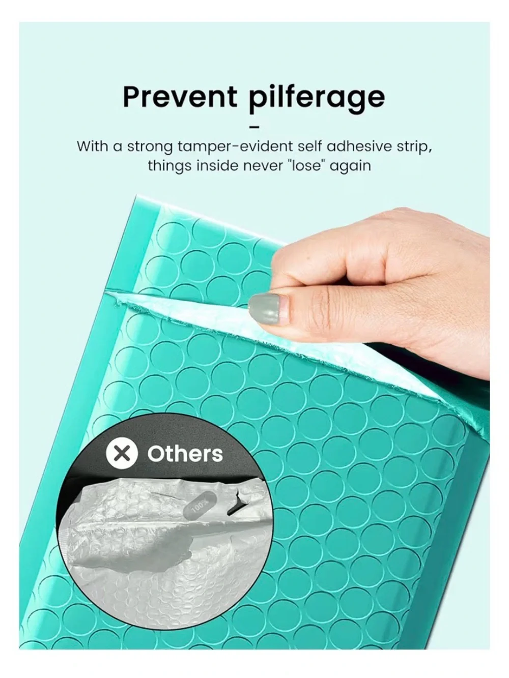 20 4x7in Turquoise Bubble Mailers - Pack of Teal/Turquoise Shipping Envelopes
